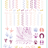 Paw-Sibilities (CjS-406) - Etched Nail Art Stamping Plate - Clear Jelly Stamping Plate
