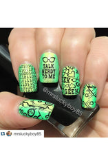 Geek Love - Uber Chic Stamping Plate
