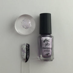 #35 Paulas Pixie Purple Stamping Polish