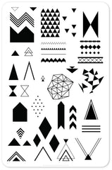 Tri-Angular (CjS-76) - Clear Jelly Stamping Plate