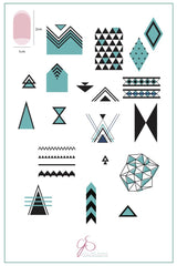 Tri-Angular (CjS-76) - Clear Jelly Stamping Plate