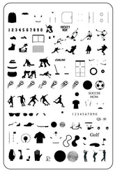 Sports Fans (CjS-91) - Clear Jelly Stamping Plate