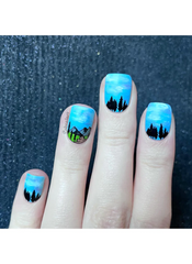 Modern Mountainscapes - Uber Chic Mini Stamping Plate