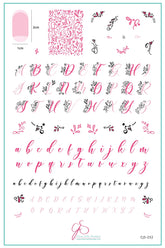 Alphabet – Twirly Swirly (CjS-232) - Clear Jelly Stamping Plate