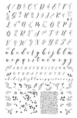 Alphabet – Twirly Swirly (CjS-232) - Clear Jelly Stamping Plate