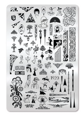 Art Deco Meets Art Nouveau Elements - Uber Chic Stamping Plate