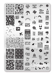 Vacation Mode - Uber Chic Stamping Plate