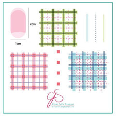 Perfectly Plaid (CjS-08) - CJS Small Stamping Plate