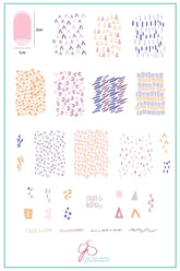 Whispers 1 (CjS-105) - Clear Jelly Stamping Plate