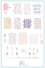 Whispers 1 (CjS-105) - Clear Jelly Stamping Plate