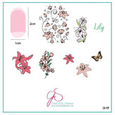 Lovely Lilies (CjS-109) - CJS Small Stamping Plate