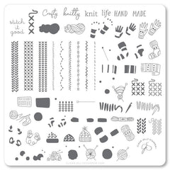 Crafty Life (CjS-114) - CJS Medium Stamping Plate