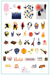 Rock On! (CjS-121) - Clear Jelly Stamping Plate