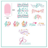 Musical Score (CjS-122) - CJS Small Stamping Plate