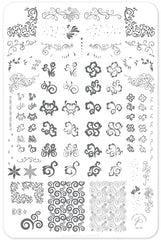 Put a Lil Swirl on it... part 1 (CjS 132) - Clear Jelly Stamping Plate