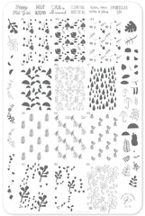 Happy Fall Y'all! - Fallpaper (CjS-133) - Clear Jelly Stamping Plate