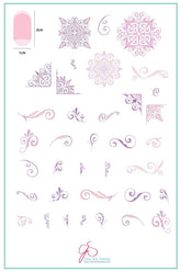 Put a Lil Swirl on it... part 2 (CjS 134) - Clear Jelly Stamping Plate