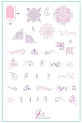 Put a Lil Swirl on it... part 2 (CjS 134) - Clear Jelly Stamping Plate