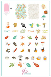 Autumn is Here! (CjS-135) - Clear Jelly Stamping Plate