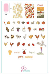 Harvest (CjS-138) - Clear Jelly Stamping Plate