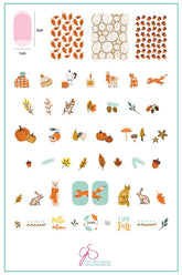 Autumn Acorns (CjS-148) - Clear Jelly Stamping Plate