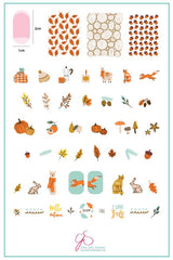 Autumn Acorns (CjS-148) - Clear Jelly Stamping Plate