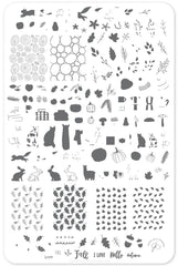 Autumn Acorns (CjS-148) - Clear Jelly Stamping Plate