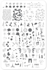 Springtime in Paris (CjS-151) - Clear Jelly Stamping Plate