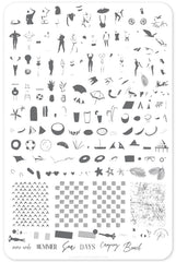 Summer Never Ends (CjS-165) - Clear Jelly Stamping Plate