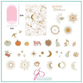 Autumn Solstice (CjS-168) - CJS Medium Stamping Plate