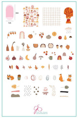 Autumn Trails (CJS-169)   - Clear Jelly Stamping Plate