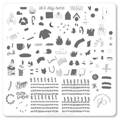 Snuggles (CjS-171) - CJS Medium Stamping Plate