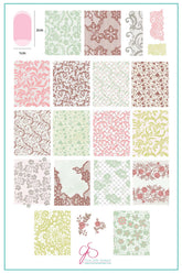 A Touch of Lace (CjS-178) - Clear Jelly Stamping Plate