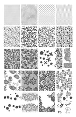 A Touch of Lace (CjS-178) - Clear Jelly Stamping Plate