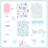 Catching Snowflakes (CjS-180) - CJS Medium Stamping Plate