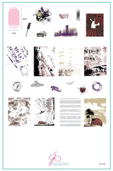 Grunge Series – City (CjS-202) - Clear Jelly Stamping Plate