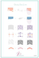 French Mani Maxi (CjS-246) - Clear Jelly Stamping Plate