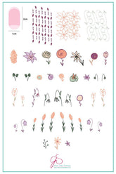 Spring Garden (CjS-29) - Clear Jelly Stamping Plate