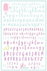 Alphabet Brush (CJS-40) - Clear Jelly Stamping Plate