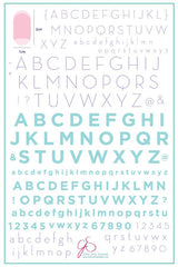Alphabet Modern (CJS-42) - Clear Jelly Stamping Plate
