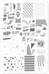 Independence Day (CjS-62) - Clear Jelly Stamping Plate