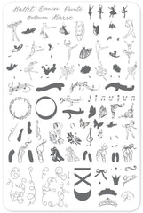 On Pointe (CjS-75) - Clear Jelly Stamping Plate