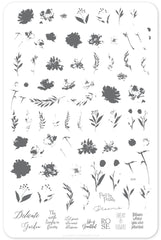 Watercolour Garden (CjS-81) - Clear Jelly Stamping Plate