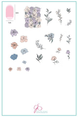 Sketched Garden (CjS-82) - Clear Jelly Stamping Plate