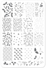 Holly Jolly (CjSC-45)  - Clear Jelly Stamping Plate