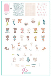 Cozy Friends (CJS C-51) - Clear Jelly Stamping Plate