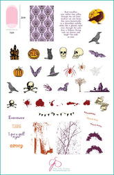 Shivers (CjS H-22) - Clear Jelly Stamping Plate