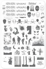 Wicked Halloween (CjS H-24) - Clear Jelly Stamping Plate