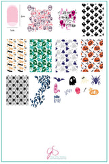 Wallpaper - CREEPY!  (CjSH-44) -  Clear Jelly Stamping Plate