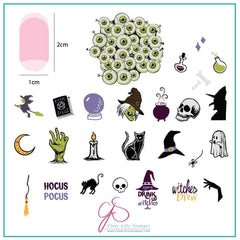 Halloween - Mini Witches Brew (CjSH-56) - Medium Clear Jelly Stamping Plate